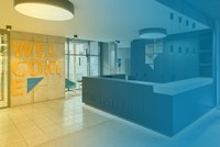 The newly designed reception counter.