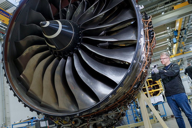 Testing of a Rolls-Royce Trent 1000 TEN engine.