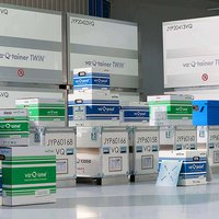 Die Thermocontainer von va-Q-tec aus Kölleda. Bild: va-Q-tec AG