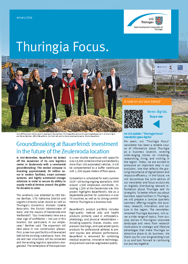 Newsletter "Thüringia Focus"