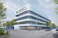 Entwurf des LPI-Gebäudes auf dem Gelände des Universitätsklinikums Jena.