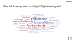 Umfrage zum Begriff Digitalisierung