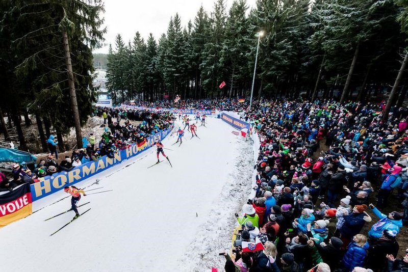 Biathlon-Wettkampf in Oberhof, Thüringen