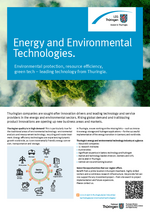 Factsheet Energy and Environmental Technologies