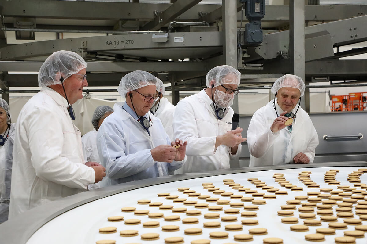 Official visit: the cookie brand “Prinzen Rolle“ in the view.