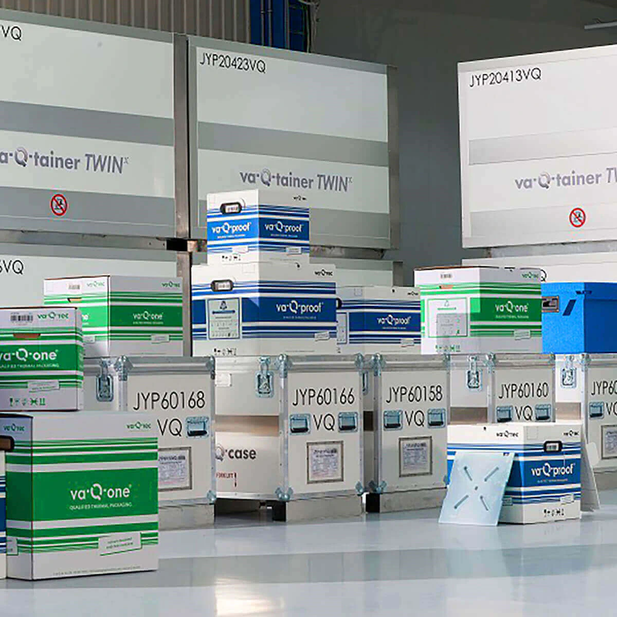 The thermal containers from va-Q-tec from Kölleda/Thuringia. Photo: va-Q-tec AG The thermal containers from va-Q-tec from Kölleda/Thuringia. Photo: va-Q-tec AG