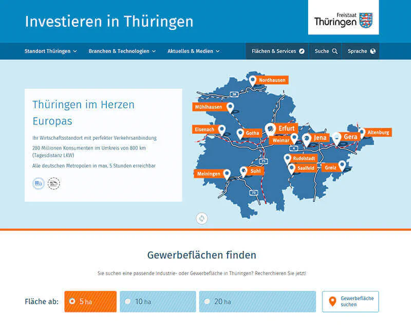 Screenshot Invest-Homepage. Screenshot Invest-Homepage.