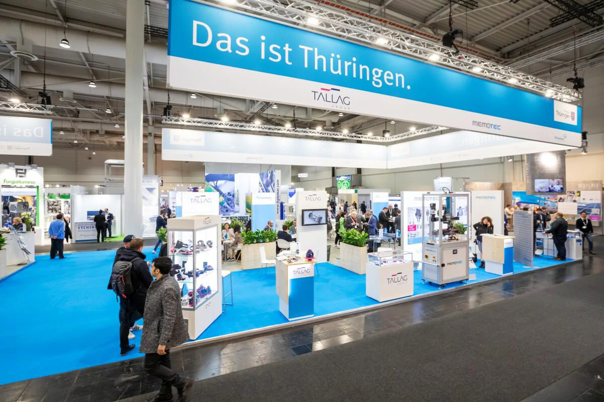 The joint booth of Thuringia at the Hannover Messe 2023. The joint booth of Thuringia at the Hannover Messe 2023.