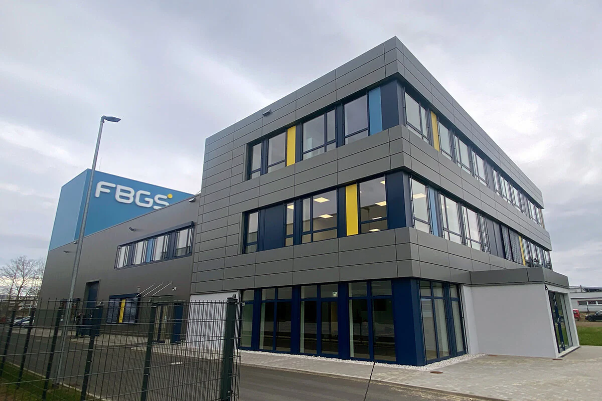 Der neue Standort der FBGS Technologies GmbH auf Jena21 in der Franz-Loewen-Straße. Bild: JenaWirtschaft Der neue Standort der FBGS Technologies GmbH auf Jena21 in der Franz-Loewen-Straße
