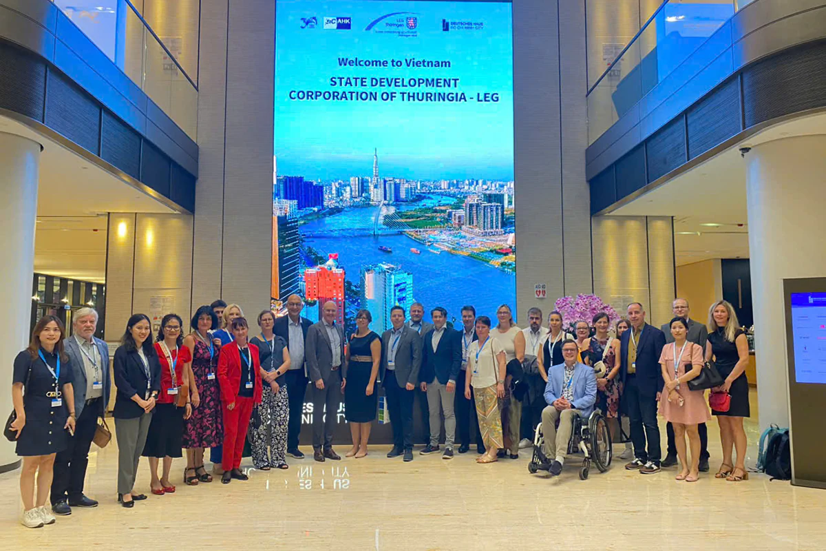 The Thuringian delegation at the German House in Ho Chi Minh City.